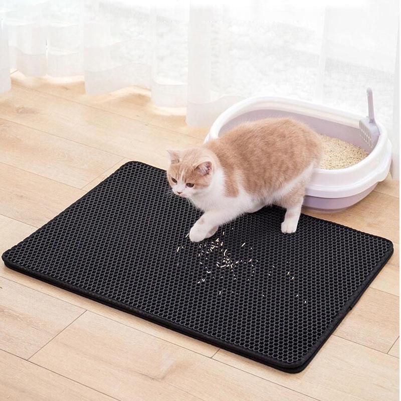 WolPet™ Tapis de Litière Double Couche pour Chat Antidérapant et Imperméable
