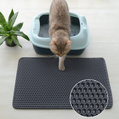 WolPet™ Tapis de Litière Double Couche pour Chat Antidérapant et Imperméable