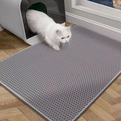 WolPet™ Tapis de Litière Double Couche pour Chat Antidérapant et Imperméable
